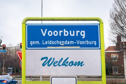 Plaatsnaambord van Voorburg